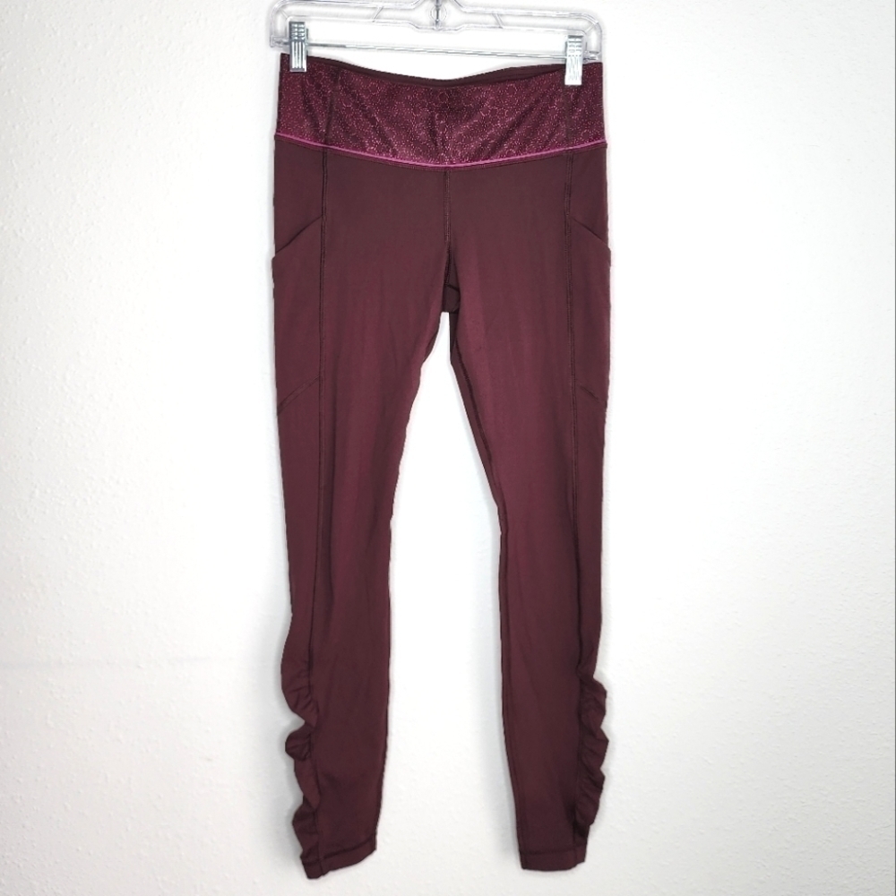 Lululemon Speed Tight IV Star Pixel Raspberry Bordeaux Drama 6